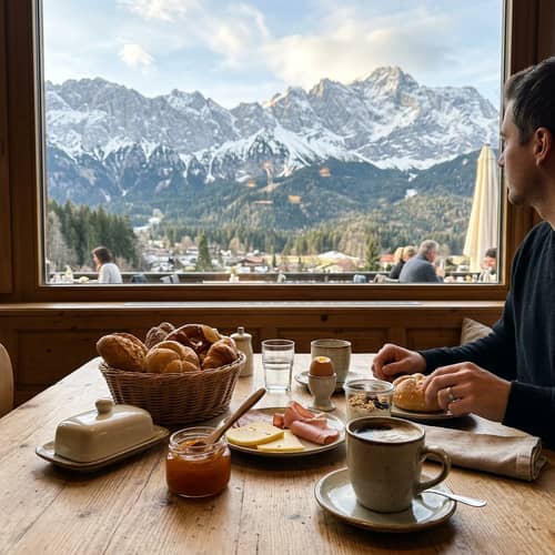 Gipfelglück statt Buffet-Stress. 🏔️ Bei uns startest du entspannt mit einem …