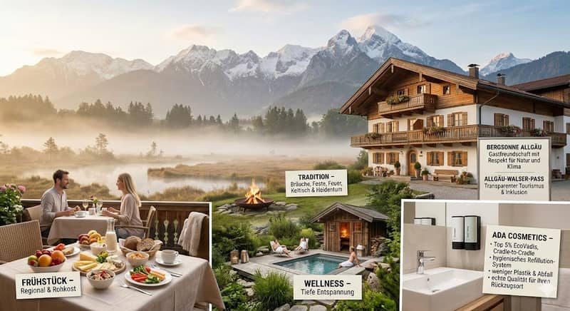 Natürliches Wohlfühlen in der Bergsonne Allgäu: Nachhaltigkeit mit ADA Cosmetics